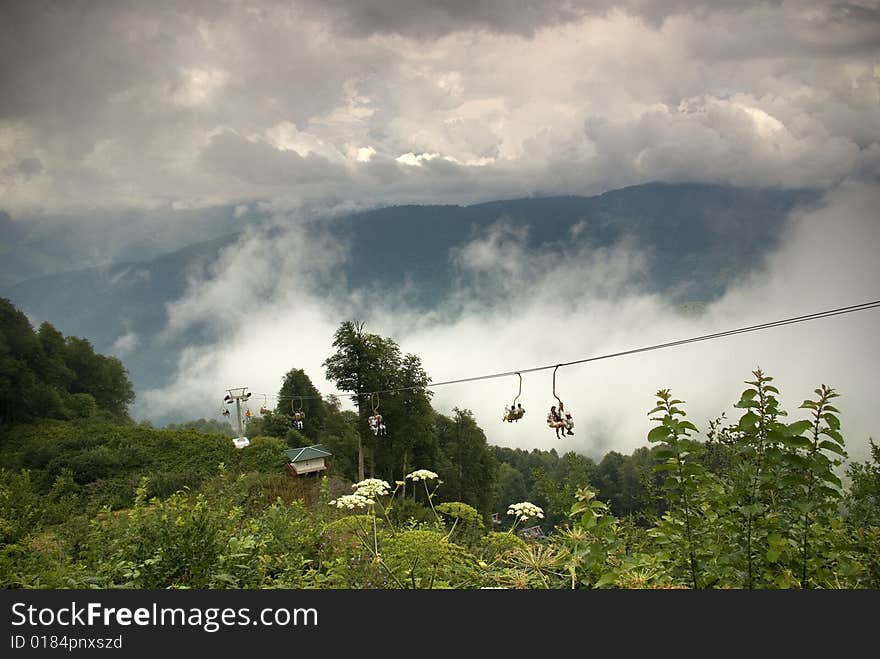 Ropeway in Krasnaya Polyana