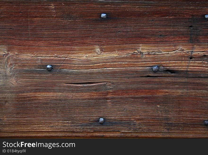 Grungy wooden textured background closeup