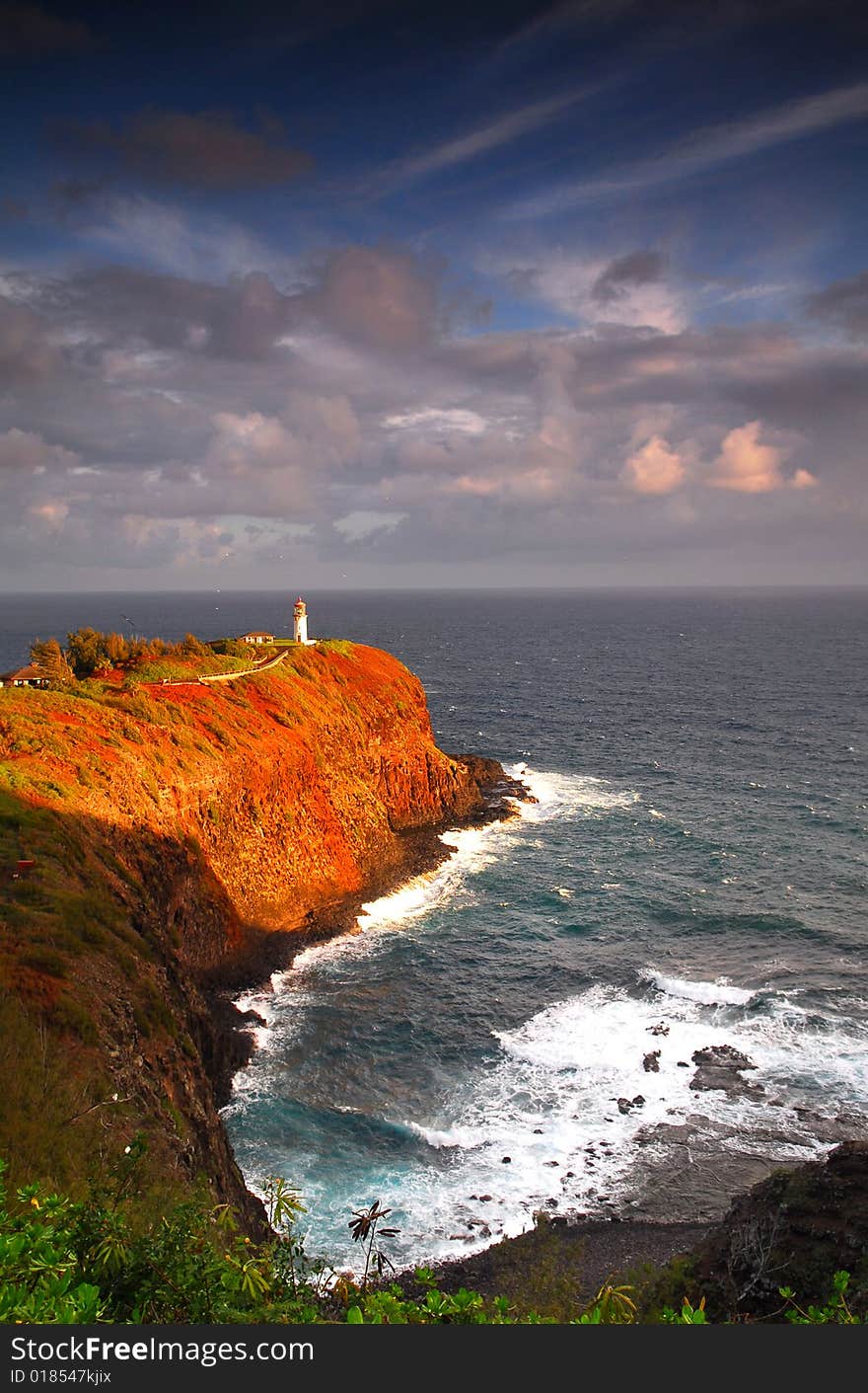 Lighthouse at Kilauea Bay