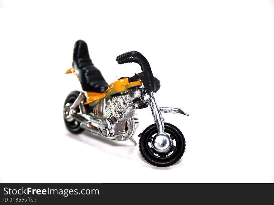 Toys bike image capture on white background. Toys bike image capture on white background