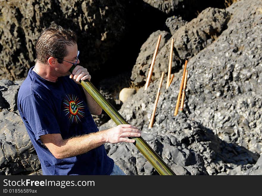 Canyon Didgeridoo Playing