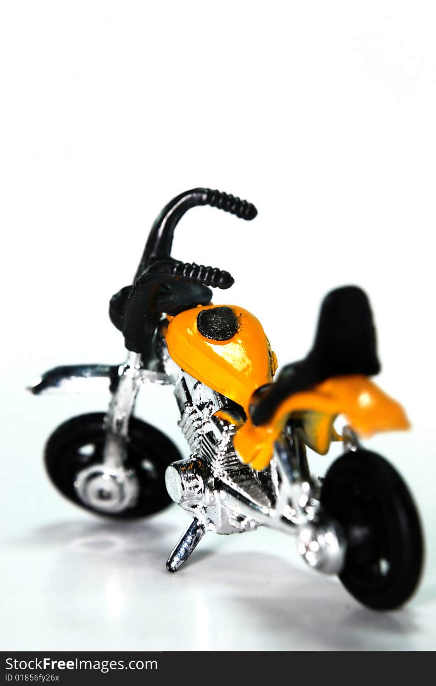 Toys bike image capture on white background. Toys bike image capture on white background