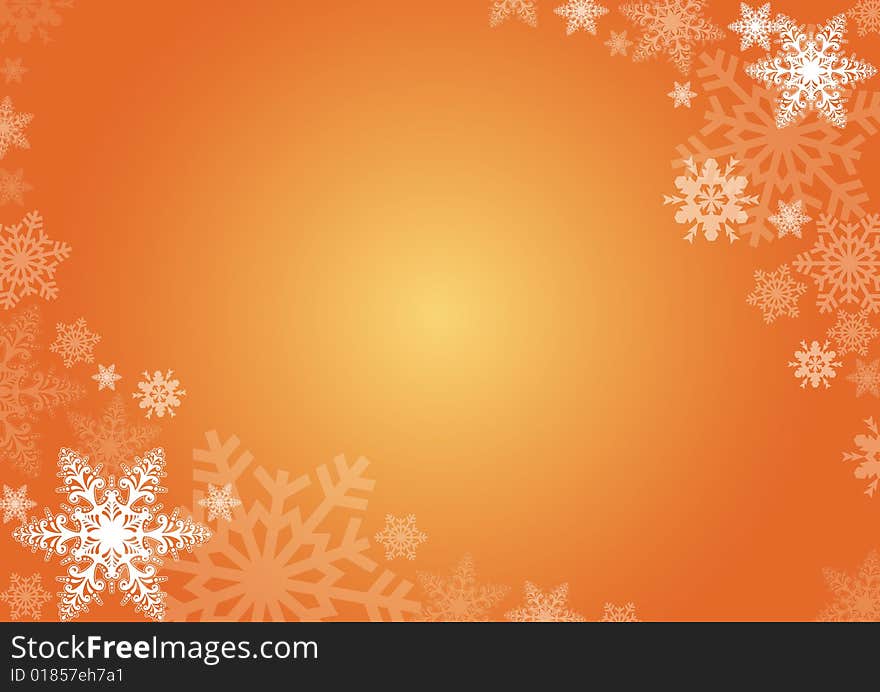 Yellow background with snowflakes. FIND MORE in my portfolio. Yellow background with snowflakes. FIND MORE in my portfolio