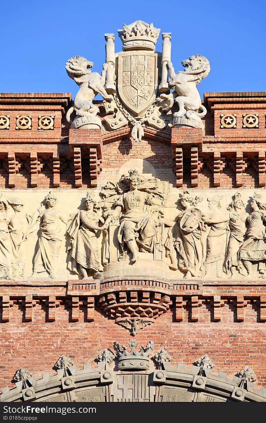 Triumphal Arch In Barcelona