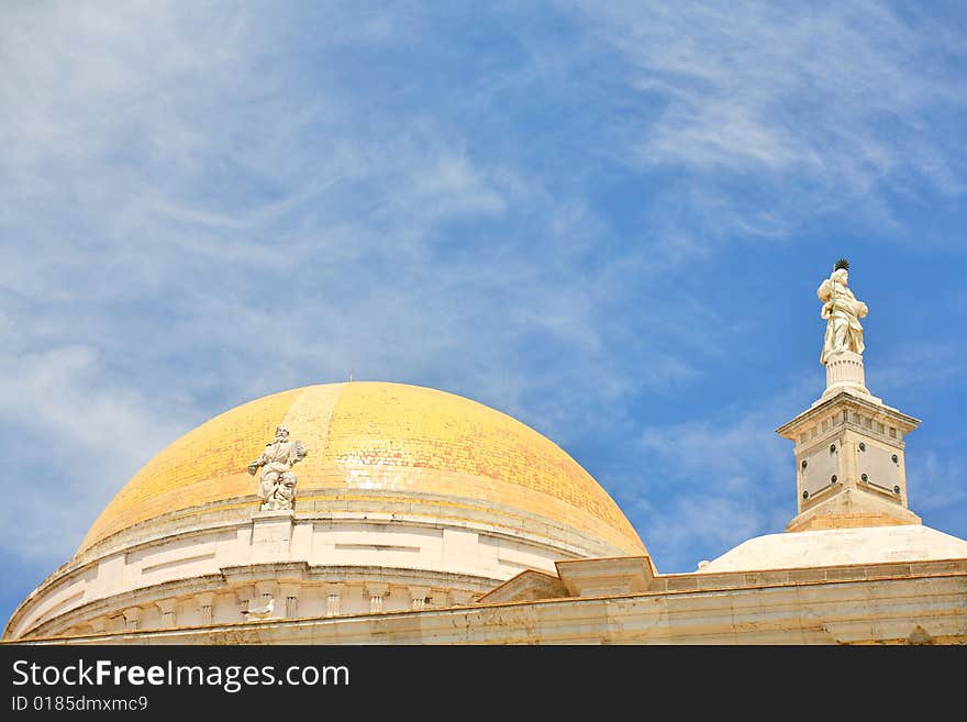 Cupola of Cathedral in Cadiz (Spain)