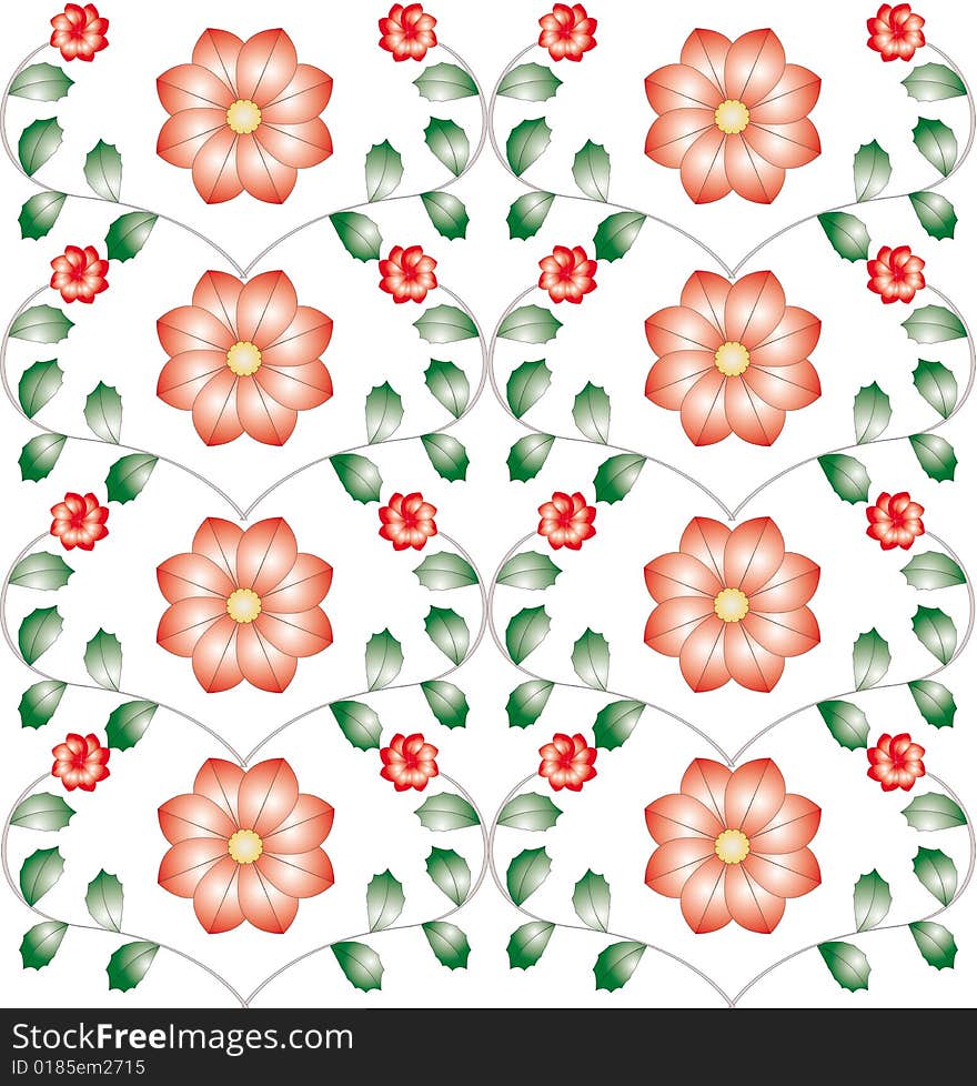 Pattern for wallpapers or fabric.