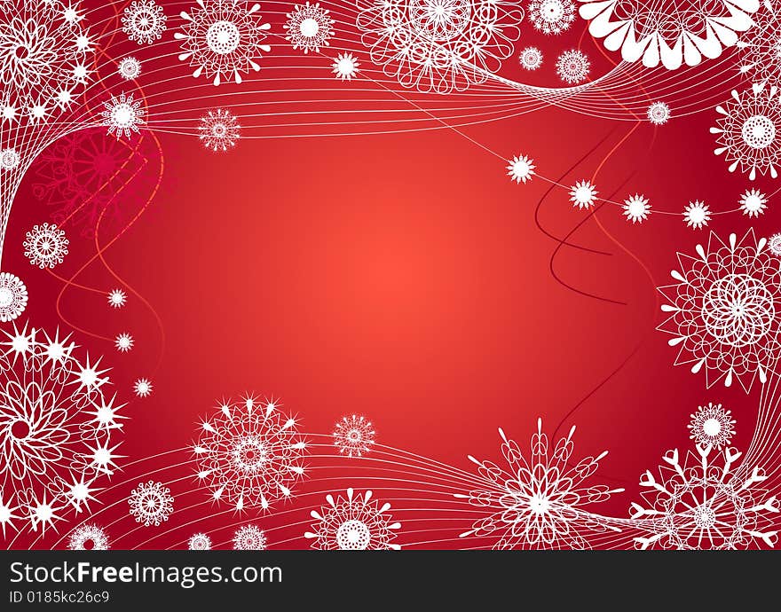 Christmas abstraction. Vector