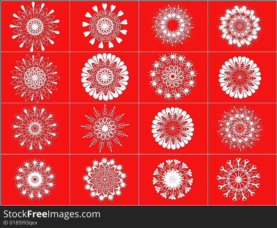 snowflakes - vector