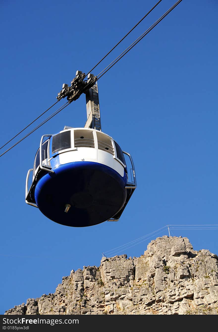 Close up of Cable Car. Close up of Cable Car