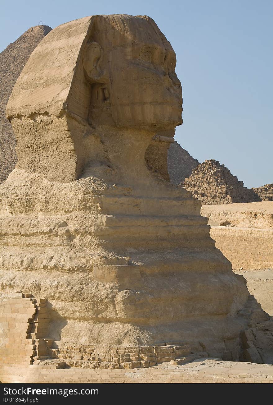 The Sphinx in Giza, near Cairo, Egypt