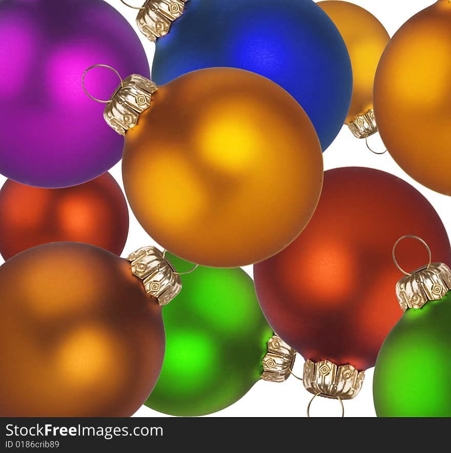 Christmas - very colorful balls as a background. Christmas - very colorful balls as a background