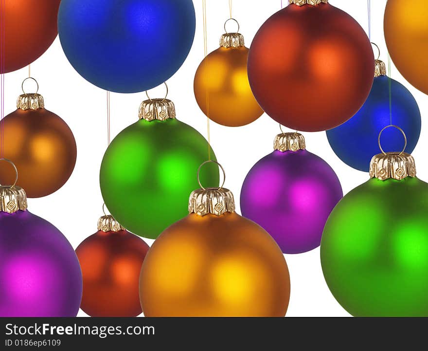 Christmas colorful balls