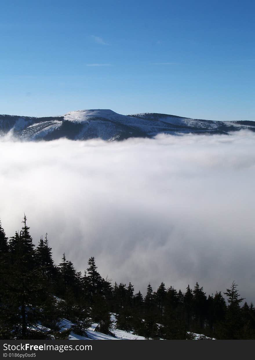 Winter mountains