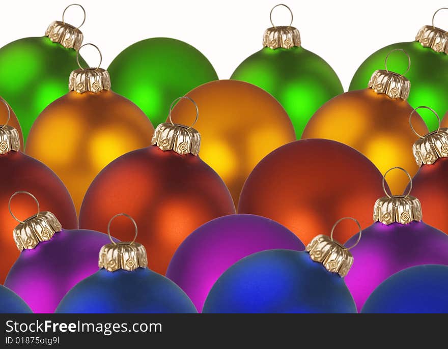 Christmas - very colorful balls as a background. Christmas - very colorful balls as a background