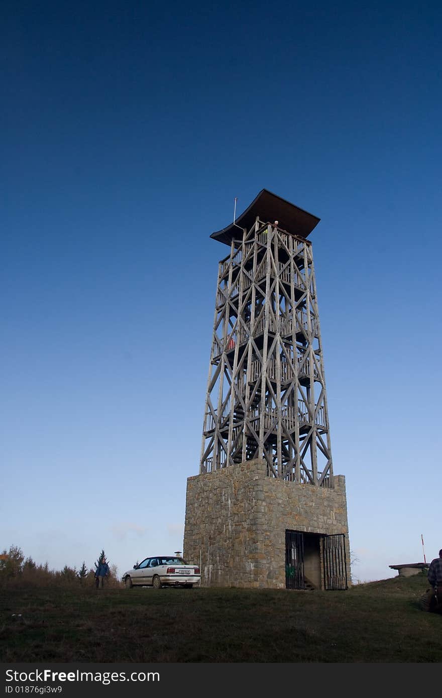 View-tower on the top of Loepník (Czech Republic)