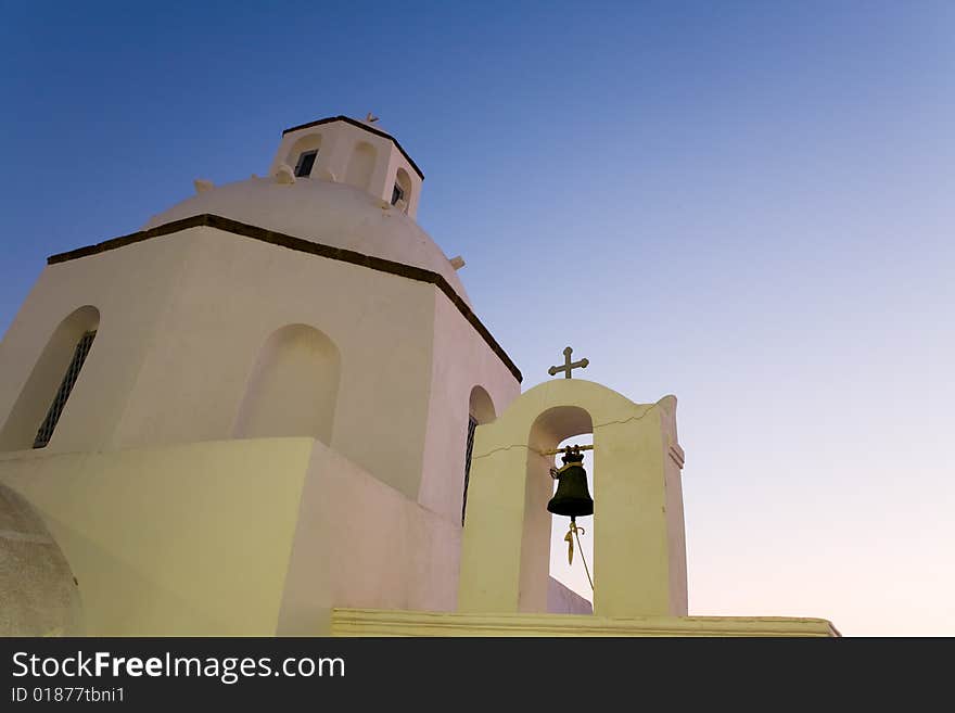 Greek church. Fira (Thira), Santorini (Greece)