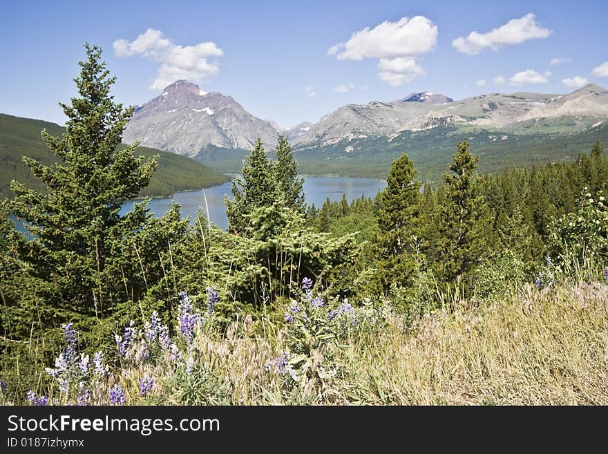 Vista of Glacier National Park