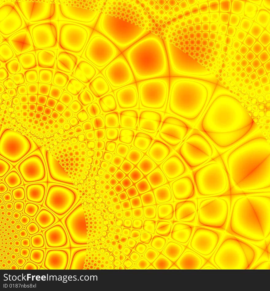 Sunny background in yellow, orange and red colors