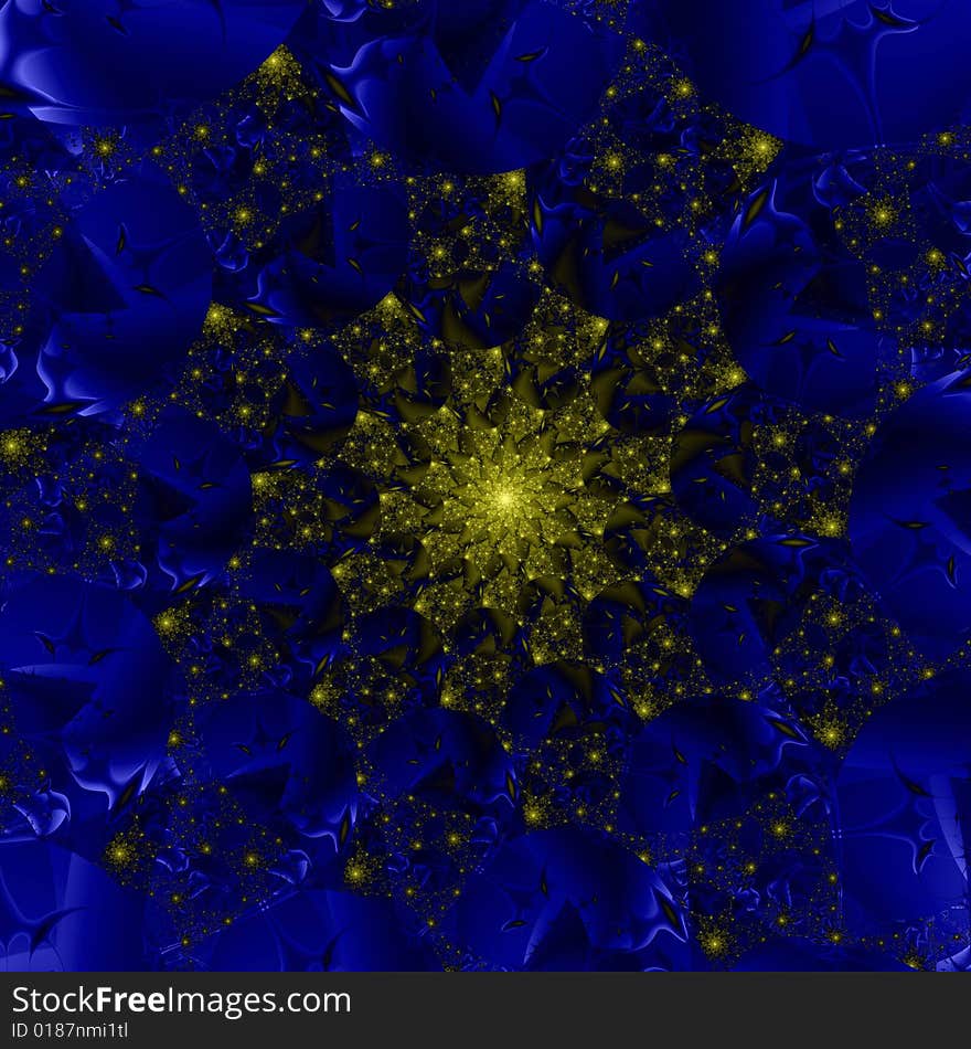 Blue christmas background with golden stars. Blue christmas background with golden stars