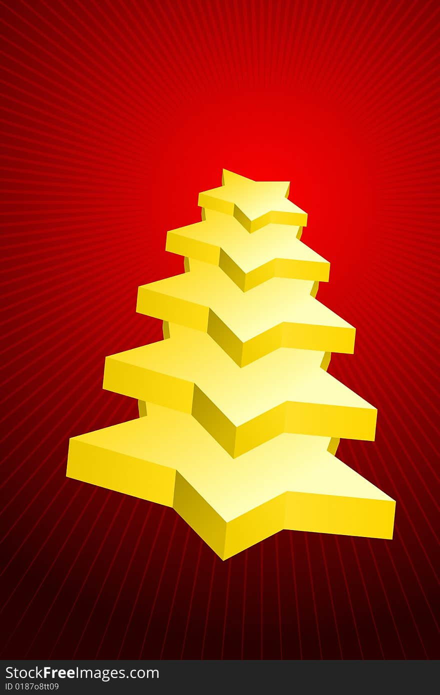 Vector illustration of Christmas Tree