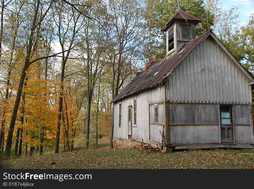 This old schoo;house was photographed in avon indiana on a fall day. This old schoo;house was photographed in avon indiana on a fall day