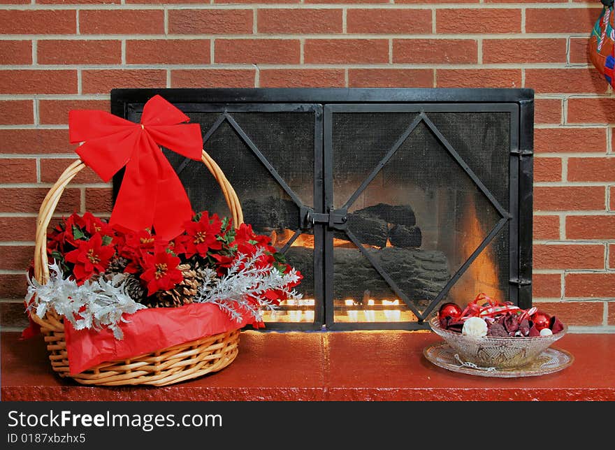 Holiday fire place