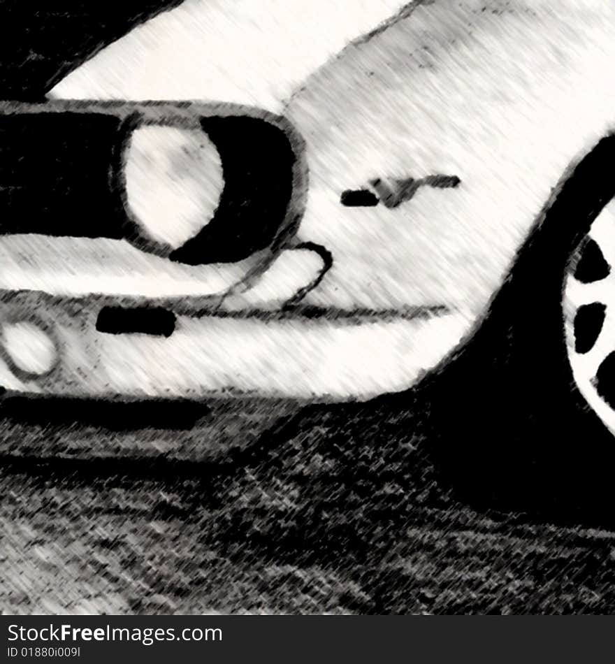 Sketch of Car Front