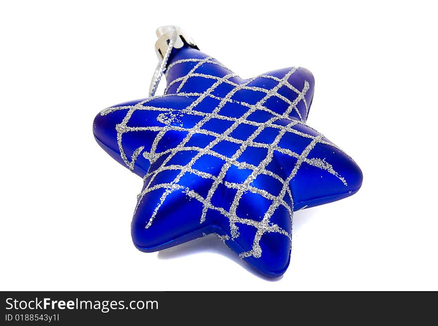 Christmas deep blue star