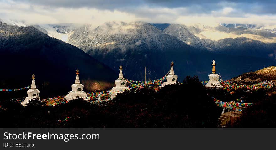 Five Stupas