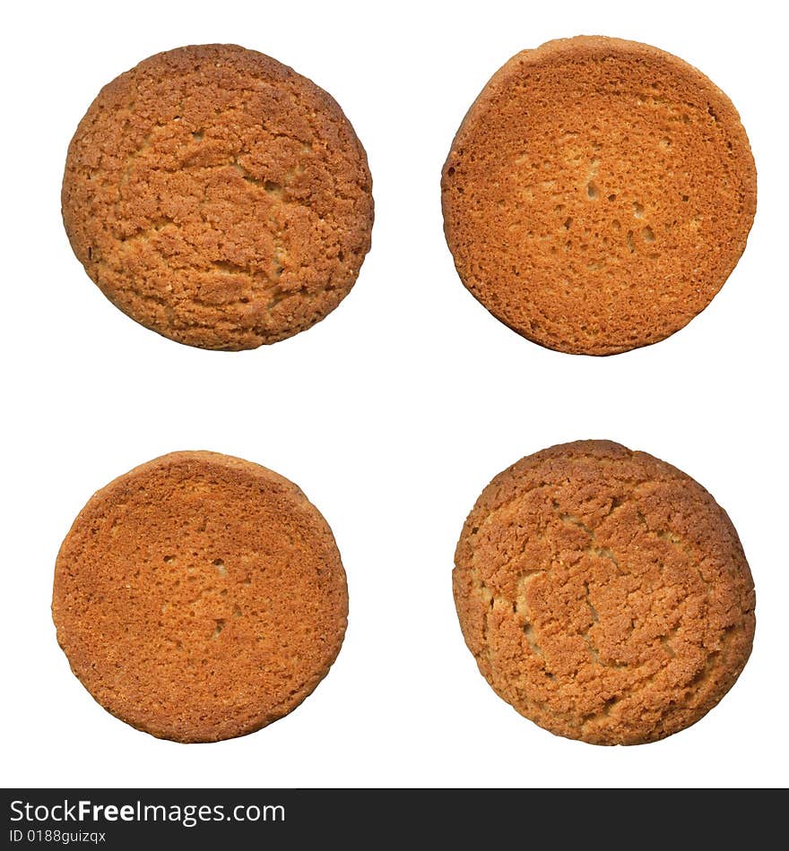 Cookies isolated on a white