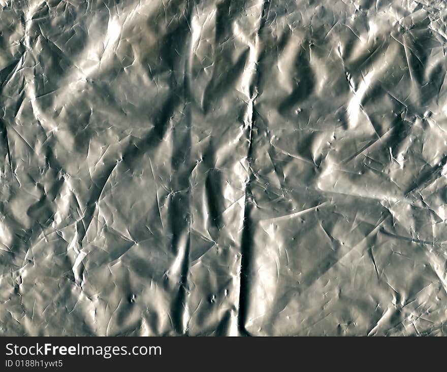 Silver wrapper paper texture to backround