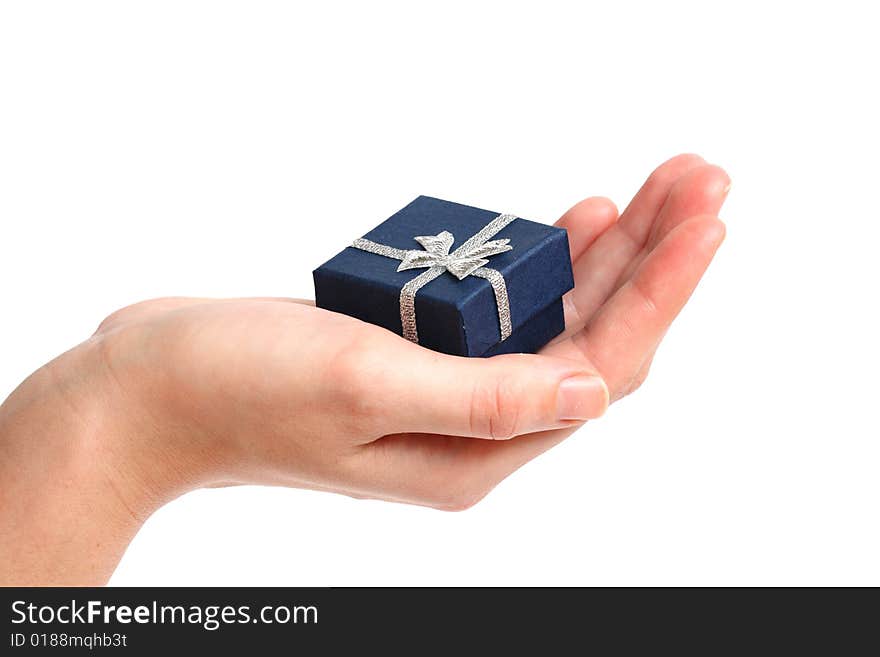 Christmas presents isolated on the white background