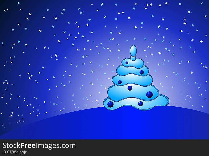 Vector illustration of Christmas Tree