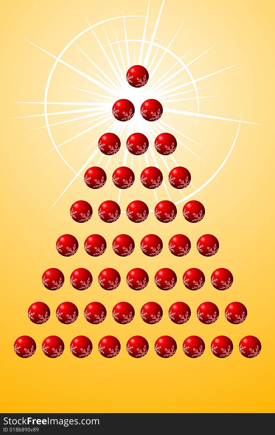 Vector illustration of Christmas Balls