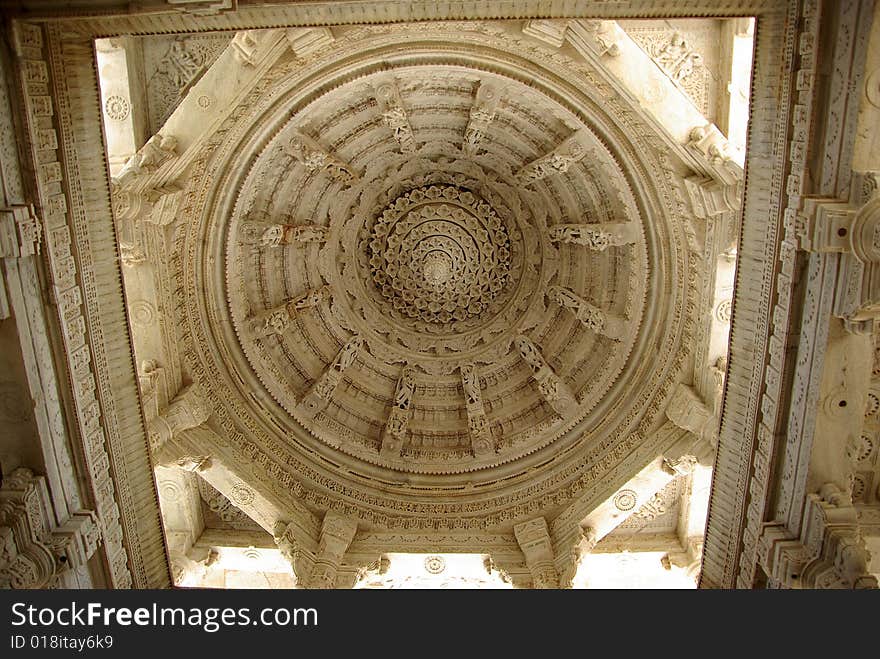 Ceiling in a temple, Rajasthan