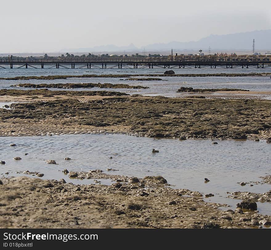 Hurghada beach pier, Egypt