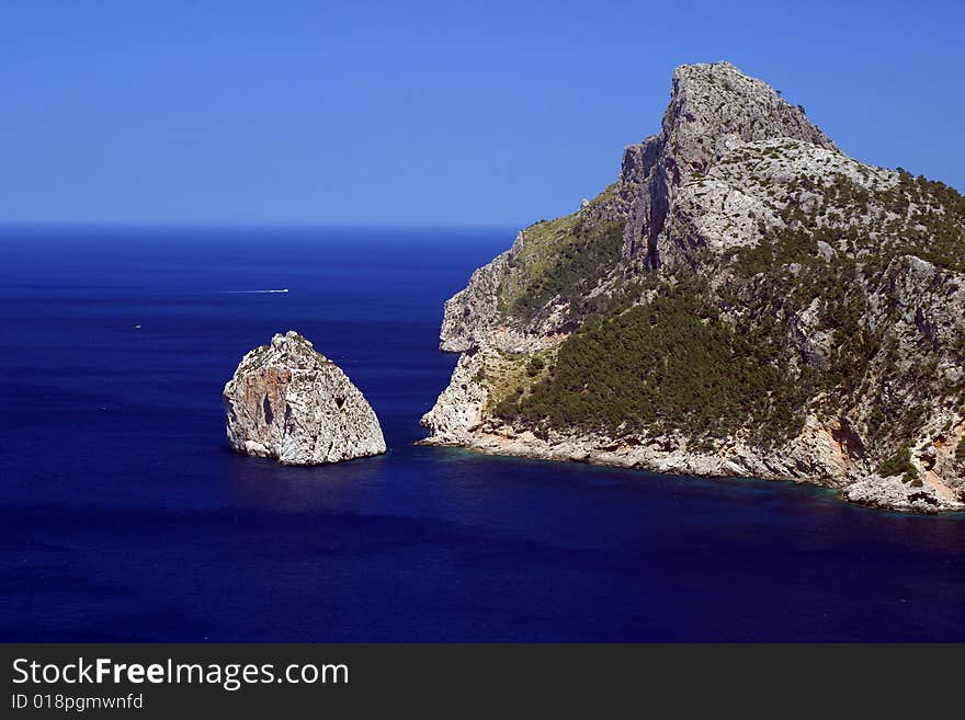 Mountain in a sea