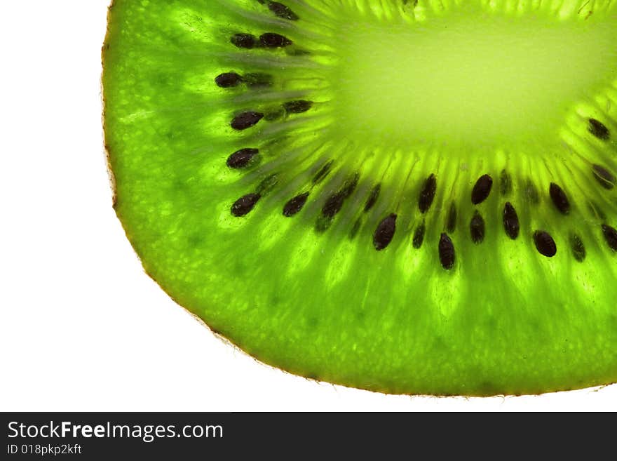 Abstract photo of a kiwi