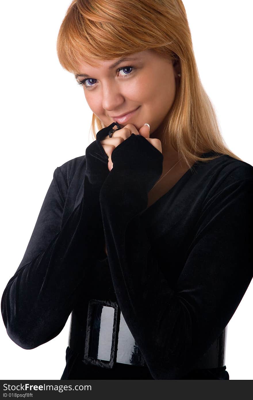 Young woman portrait, studio shoot