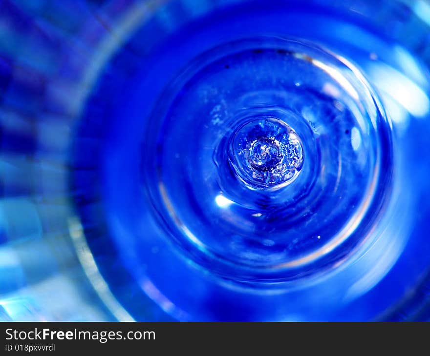 Close-up of blue lamp. Close-up of blue lamp