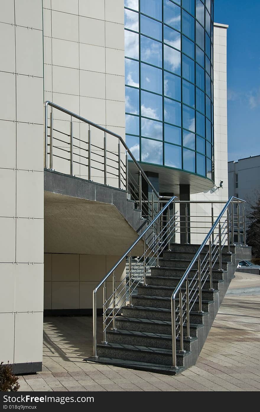 Ladder of new office. The business centre.