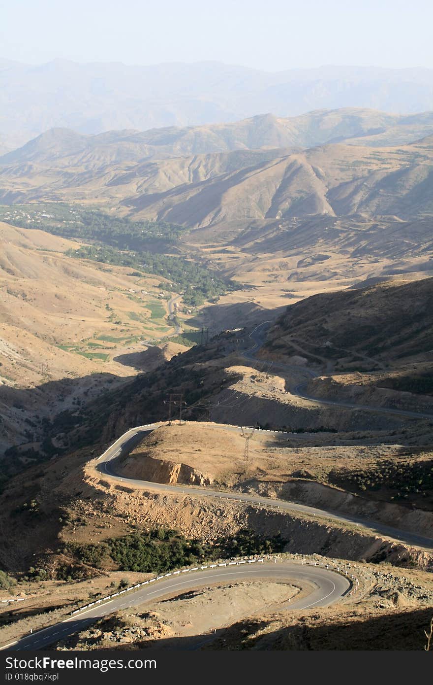 The mountain landscape of Armenia in summer