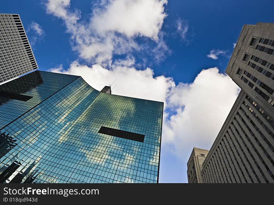 Look Up! - skyscrapers in Downtown Chicago.