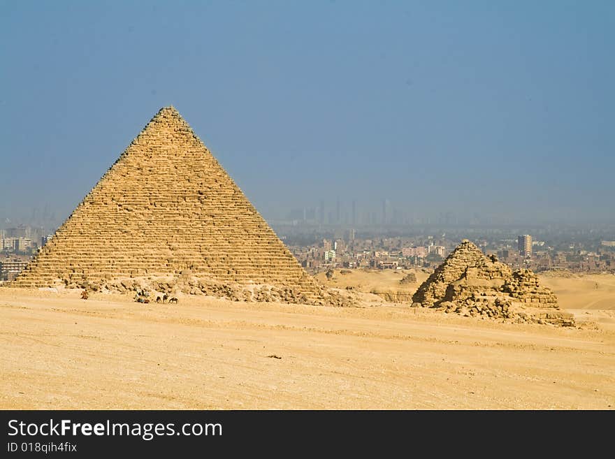 Two pyramid in Giza (Egypt)