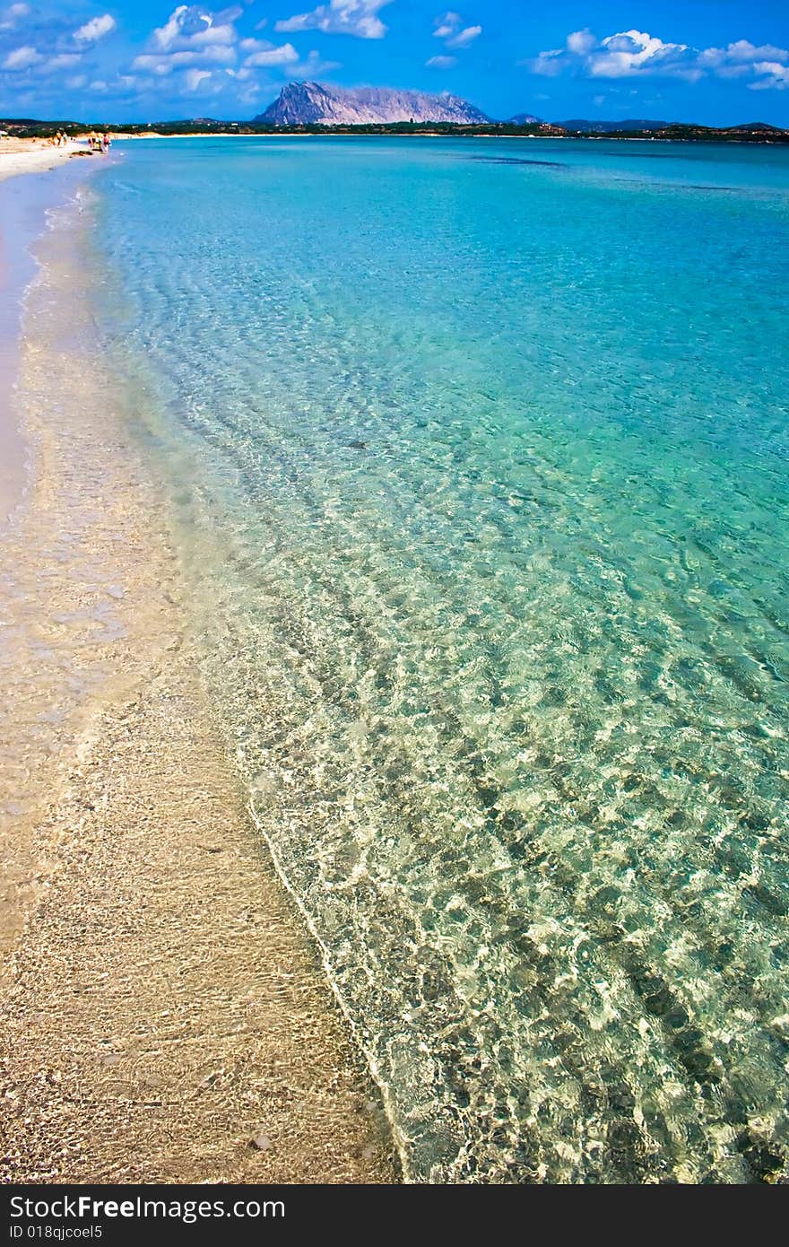 Sandy beach Cinta near San-Teodoro, Sardinia, Italy. Sandy beach Cinta near San-Teodoro, Sardinia, Italy