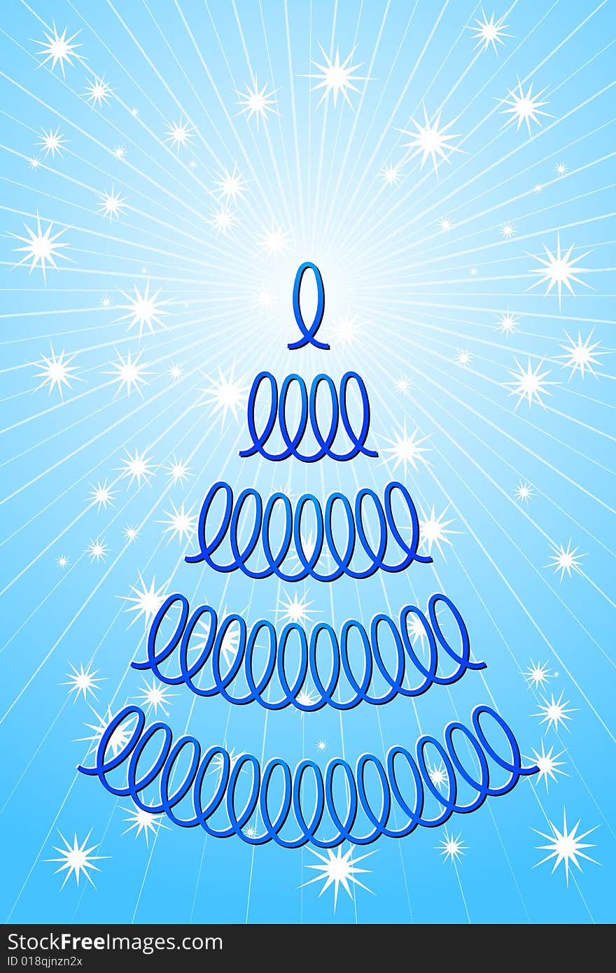 Vector illustration of Christmas Tree