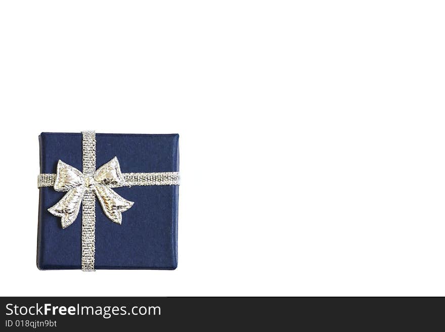 Christmas present isolated on the white background