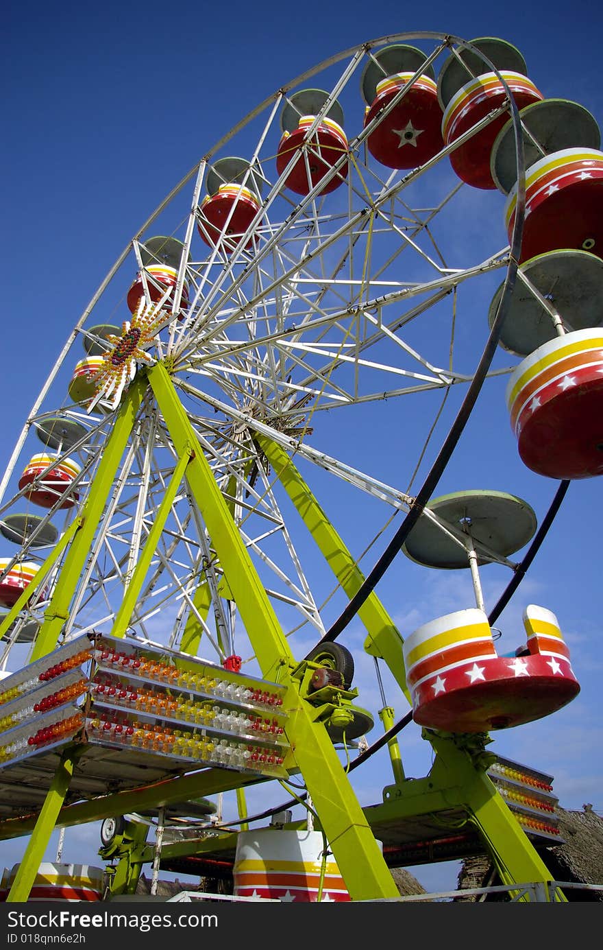 Ferris wheel at village fair