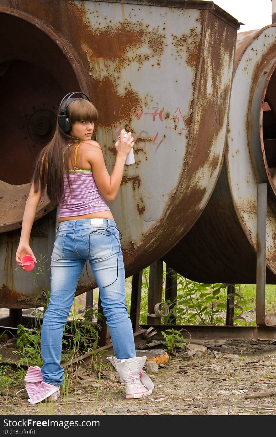 Girl In Headphones