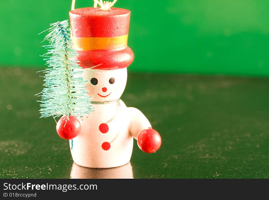 Snowman on Greenscape